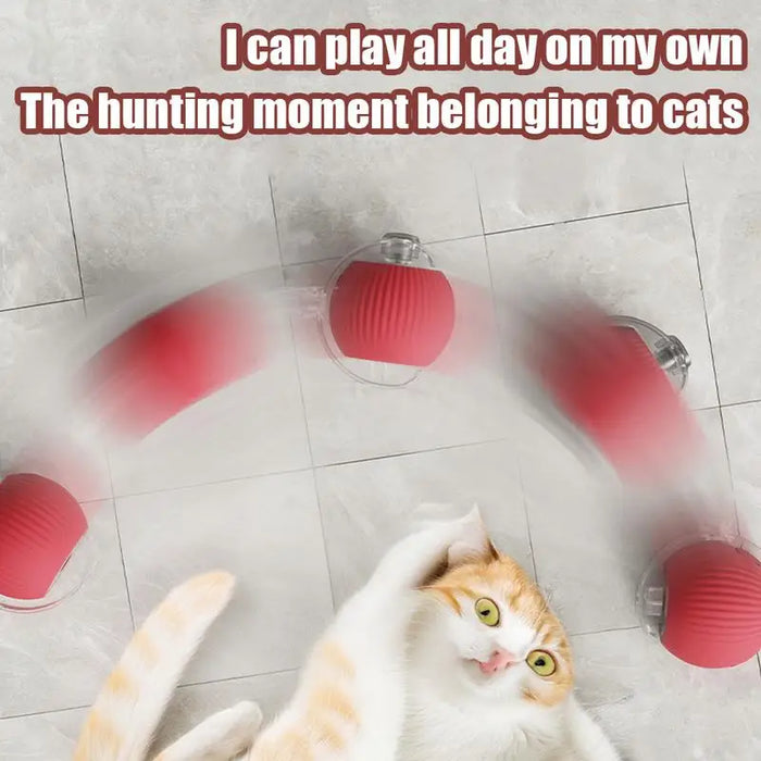 Interactive Smart Cat & Dog Toy - Automatic Rolling Ball with Faux Tail